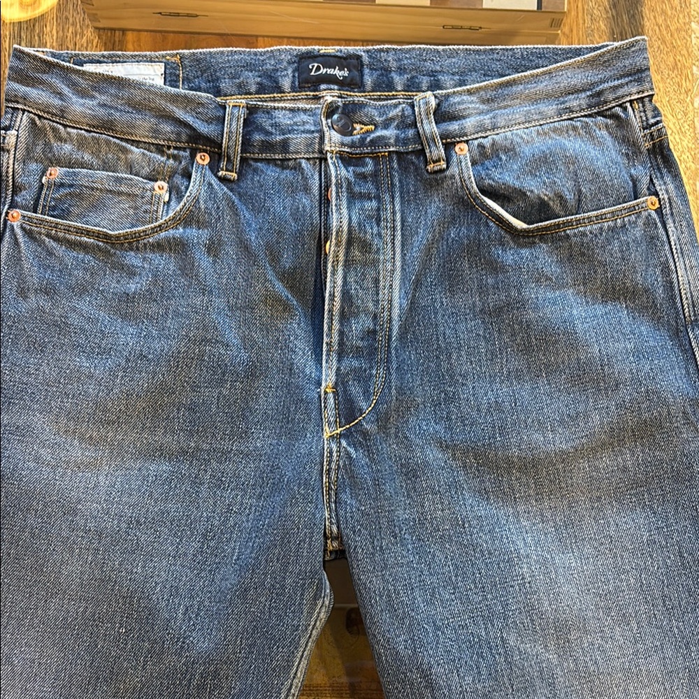 Drakes Model #3 Blue selvage Jeans